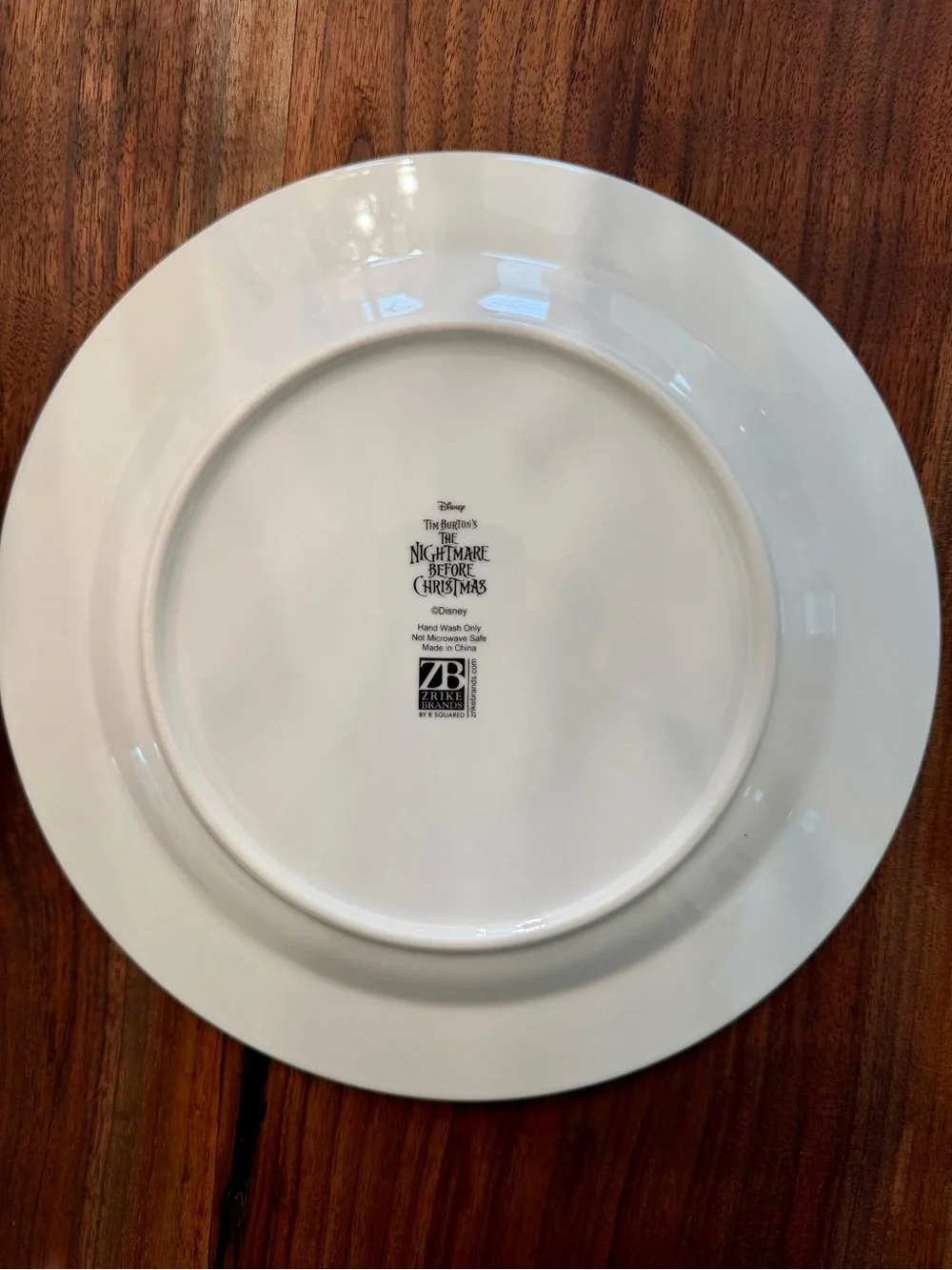 Disney The Nightmare Before Christmas Black & White Dinner Plates